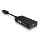 Αντάπτορας 3-σε-1 IB-AC1031 από DisplayPort 1.2 σε HDMI DVI-D ή VGA 0.15m