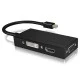 Αντάπτορας IB-AC1032 3-σε-1 από mini DisplayPort 1.2 σε HDMI, DVI-D ή VGA 0.15m Αντάπτορας IB-AC1032 3-σε-1 από mini DisplayPort 1.2 σε HDMI, DVI-D ή VGA 0.15m