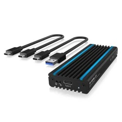 Εξωτερική θήκη αλουμινίου IB-1824ML-C31 με write protection για σκληρούς δίσκους M.2 NVMe SSD