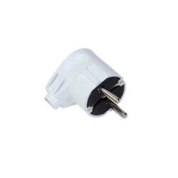 Φις σούκο αρσενικό πλαγείας λευκό 16Α 220-250V Φις σούκο αρσενικό πλαγείας λευκό 16Α 220-250V