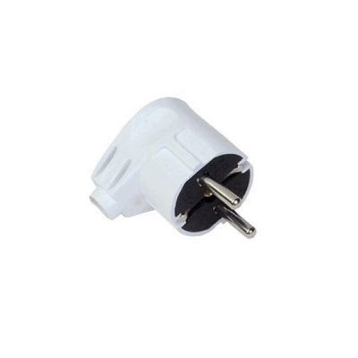 Φις σούκο αρσενικό πλαγείας λευκό 16Α 220-250V Φις σούκο αρσενικό πλαγείας λευκό 16Α 220-250V