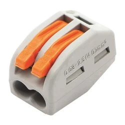 Κλέμμα πλαστική PCT-212 2 θέσεων με υποδοχή 0,80-2,5mm 32A 400V