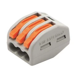 Κλέμμα πλαστική PCT-213 3 θέσεων με υποδοχή 0,80-2,5mm 32A 400V