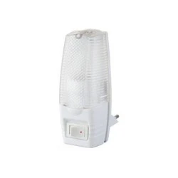 Φωτάκι νυκτός με διακόπτη ισχύος 5W 220-240V 2,5A σε λευκό χρώμα IP20