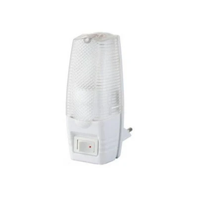 Φωτάκι νυκτός με διακόπτη ισχύος 5W 220-240V 2,5A σε λευκό χρώμα IP20 Φωτάκι νυκτός με διακόπτη ισχύος 5W 220-240V 2,5A σε λευκό χρώμα IP20