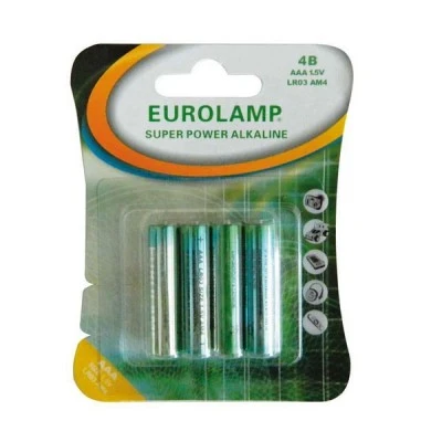 Μπαταρία αλκαλική 1.5 V ΑΑΑ LR03 σε blister 4 τεμαχίων Μπαταρία αλκαλική 1.5 V ΑΑΑ LR03 σε blister 4 τεμαχίων
