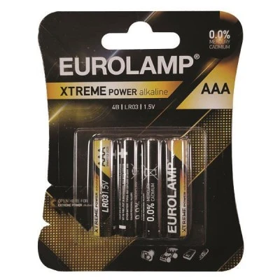 Μπαταρία Extreme Power Alkaline ΑΑΑ (LR03) 1,5V σε συσκευασία 4 τεμαχίων