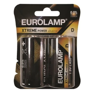 Μπαταρία Extreme Power Alkaline D (LR20) 1,5V σε συσκευασία 2 τεμαχίων