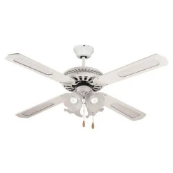 Ανεμιστήρας οροφής με 4 φώτα λευκός Φ130cm 70W 230V & 3 ταχύτητες για χώρους έως 15m²