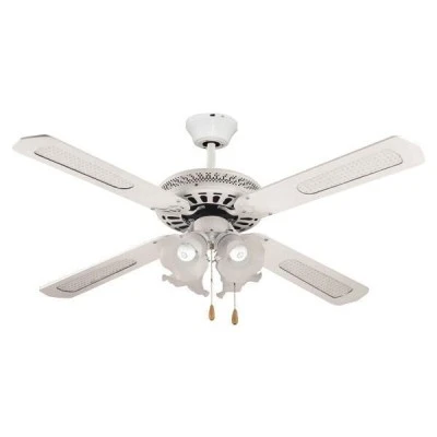 Ανεμιστήρας οροφής με 4 φώτα λευκός Φ130cm 70W 230V & 3 ταχύτητες για χώρους έως 15m²