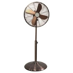 Ανεμιστήρας δαπέδου χάλκινος Φ40 60W 230V με ορθοστάτη και 3 ταχύτητες λειτουργίας