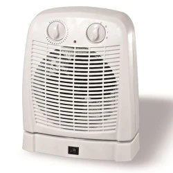 Αερόθερμο μπάνιου περιστρεφόμενο 2000W με ρυθμιζόμενο θερμοστάτη και ενδεικτική λυχνία λειτουργίας