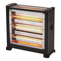 Θερμάστρα χαλαζία 2800W 230V μαύρη με 3 θερμαντικές εστίες - 3face & θερμοστάτη