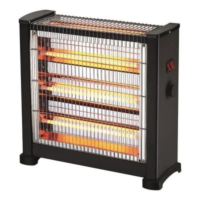 Θερμάστρα χαλαζία 2800W 230V μαύρη με 3 θερμαντικές εστίες - 3face & θερμοστάτη