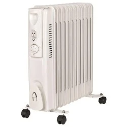 Ηλεκτρικό καλοριφέρ λαδιού 2500W 220V με ροδάκια & σύστημα προστασίας από υπερθέρμανση