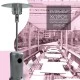 Θερμάστρα υγραερίου-μανιτάρι 13Kw με ελεγκτή βαλβίδας γκαζιού και οθόνη φλόγας επαγγελματικής χρήσης