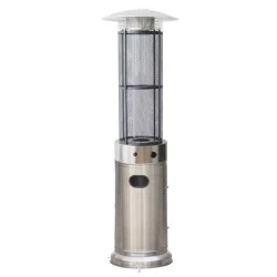 Θερμάστρα υγραερίου κυκλική 1.80m ισχύος 11KW inox (stainless steel) με διακόπτη ασφαλείας για χώρου Θερμάστρα υγραερίου κυκλική 1.80m ισχύος 11KW inox (stainless steel) με διακόπτη ασφαλείας για χώρου