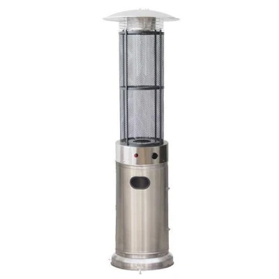 Θερμάστρα υγραερίου κυκλική 1.80m ισχύος 11KW inox (stainless steel) με διακόπτη ασφαλείας για χώρου
