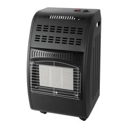 Σόμπα υγραερίου μαύρη 4.2Kw οβάλ με Regulator 3 κεραμικές πλάκες και ρυθμιζόμενο θερμοστάτη