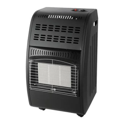 Σόμπα υγραερίου μαύρη 4.2Kw οβάλ με Regulator 3 κεραμικές πλάκες και ρυθμιζόμενο θερμοστάτη
