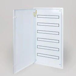 Πίνακας χωνευτός μεταλλικός  6x24 θέσεων ip30