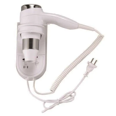 Σεσουάρ για ξενοδοχεία ισχύος 1500W 220-240V με πρίζα & προστασία υπερθέρμανσης σε λευκό χρώμα Σεσουάρ για ξενοδοχεία ισχύος 1500W 220-240V με πρίζα & προστασία υπερθέρμανσης σε λευκό χρώμα