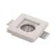 Σποτ γύψινο τετράγωνο μονό GU10 Φ100x100x40mm εσωτερικού χώρου μη στεγανό IP20