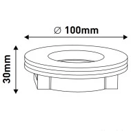 Σποτ γύψινο στρογγυλό μονό GU10 Φ100x40mm εσωτερικού χώρου μη στεγανό IP20 Σποτ γύψινο στρογγυλό μονό GU10 Φ100x40mm εσωτερικού χώρου μη στεγανό IP20