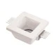 Γύψινο σποτ τετράγωνο GU10 120x120x62mm λευκό μη στεγανό IP20