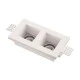 Γύψινο σποτ διπλό GU10 214x117x60mm εσωτερικού χώρου μη στεγανό IP20