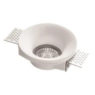Σποτ γύψινο στρογγυλό μονό GU10 Φ100x40mm εσωτερικού χώρου μη στεγανό IP20