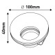 Σποτ γύψινο στρογγυλό μονό GU10 Φ100x40mm εσωτερικού χώρου μη στεγανό IP20