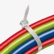 Δεματικά καλωδίων 350x4.8mm σε blister 100τμχ σε λευκό χρώμα