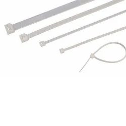 Δεματικά καλωδίων 350x4.8mm σε blister 100τμχ σε λευκό χρώμα