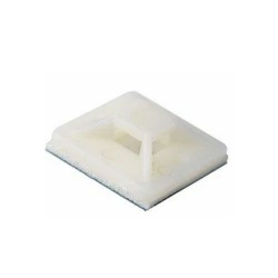 Αυτοκόλλητη βάση δεματικών 20x20mm λευκό χρώμα σε blister 100τμχ