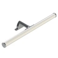 Led φωτιστικό επίτοιχο μπάνιου 6W νίκελ 3000K θερμό φως στεγανό IP44 από αλουμίνιο & NaNo PC