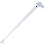 Slim φωτιστικό μεταλλικό κενό για 2 λάμπες LED TUBE Τ8 120cm τύπου φθορίου με τροφοδοσία στο 1 άκρο