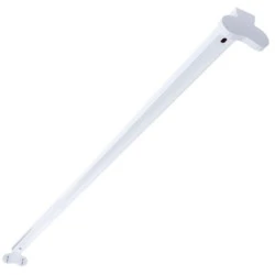 Slim φωτιστικό μεταλλικό κενό για 2 λάμπες LED TUBE Τ8 120cm τύπου φθορίου με τροφοδοσία στο 1 άκρο