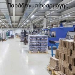 Led slim γραμμικό φωτιστικό 45W 230V 150cm ενδιάμεσο λευκό φως 4000k 4500lm στεγανό IP65
