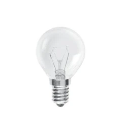 Λάμπα πυράκτωσης σφαιρική E14 ισχύος 40W 220-240V 120lm ιδανική για φούρνους
