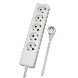 Πολύπριζο 5 θέσεων 16A με καλώδιο διατομής 3x1,5mm 3m και γείωση Πολύπριζο 5 θέσεων 16A με καλώδιο διατομής 3x1,5mm 3m και γείωση