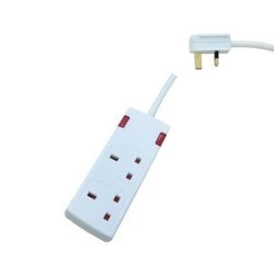 Πολύπριζο 2 θέσεων UK 13A με καλώδιο 3m BS6500 3x1,25mm² και γείωση Πολύπριζο 2 θέσεων UK 13A με καλώδιο 3m BS6500 3x1,25mm² και γείωση