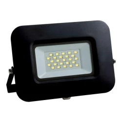Προβολέας led smd plus 20W 220-240V 50/60Hz μαύρος θερμό λευκό φως 3000k 1900lm στεγανός IP65