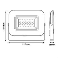Προβολέας led smd 50W 230V θερμό φως 3000k 4750lm δέσμης 360° εξωτερικού χώρου στεγανός IP65