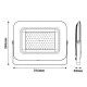 Προβολέας led smd 100W 220-240V ενδιάμεσο λευκό φως 4000k 11000lm βάση 360° στεγανός IP65