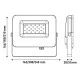 Προβολέας led smd 20W ψυχρό λευκό φως 6500k 1700lm με φωτοκύτταρο ημέρας-νύχτας στεγανός IP65