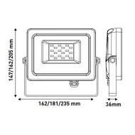 Προβολέας led smd 30W 12-24V DC ενδιάμεσο λευκό φως 4000k 2550lm εξωτερικού χώρου στεγανός IP65