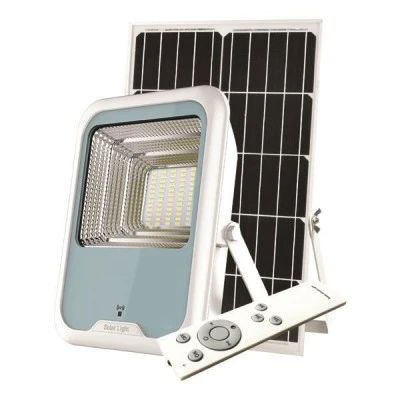 Ηλιακός προβολέας led smd 30W 5V DC με ανιχνευτή κίνησης ψυχρό λευκό φως 6500k στεγανός IP65