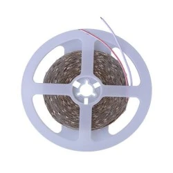 LED ταινία 5m 10W 12V πράσινο φως μη στεγανό σε συσκευασία 5 μέτρων με απόδοση φωτισμού 120°