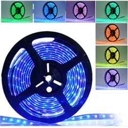 LED ταινία RGB 3m με Driver και control 10W 12V στεγανότητα IP20 σε συσκευασία 3 μέτρων